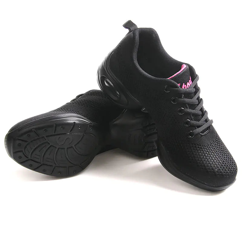 Red Flyknit Jazz Dance Shoes for Adult Women