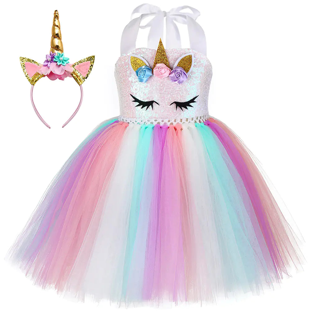 Unicorn Tutu Dress for Christmas Party and Rave