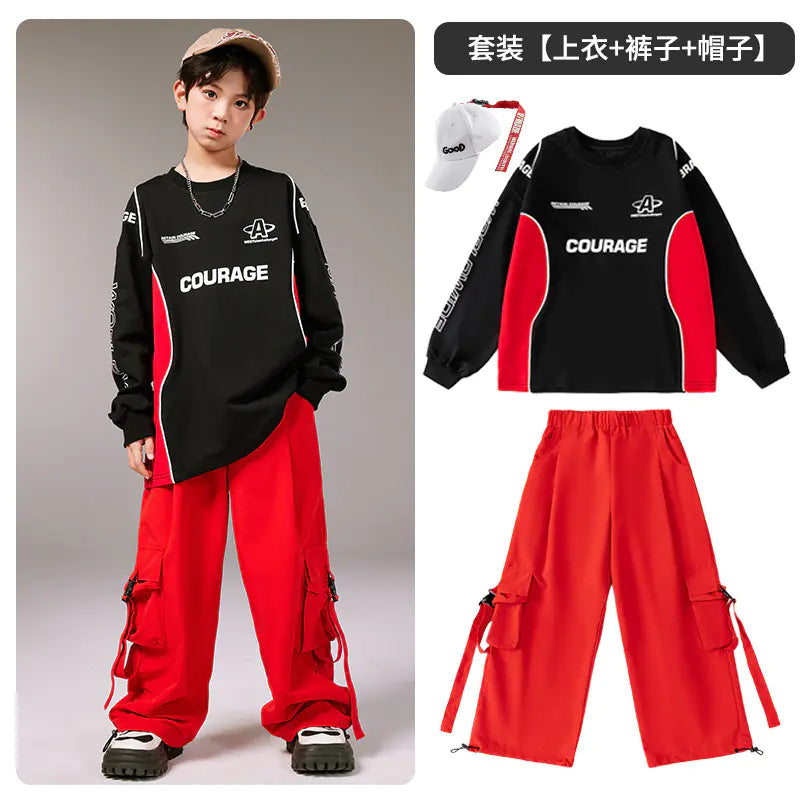 Kids Hip-Hop Dance Outfit for Boys and Girls Set