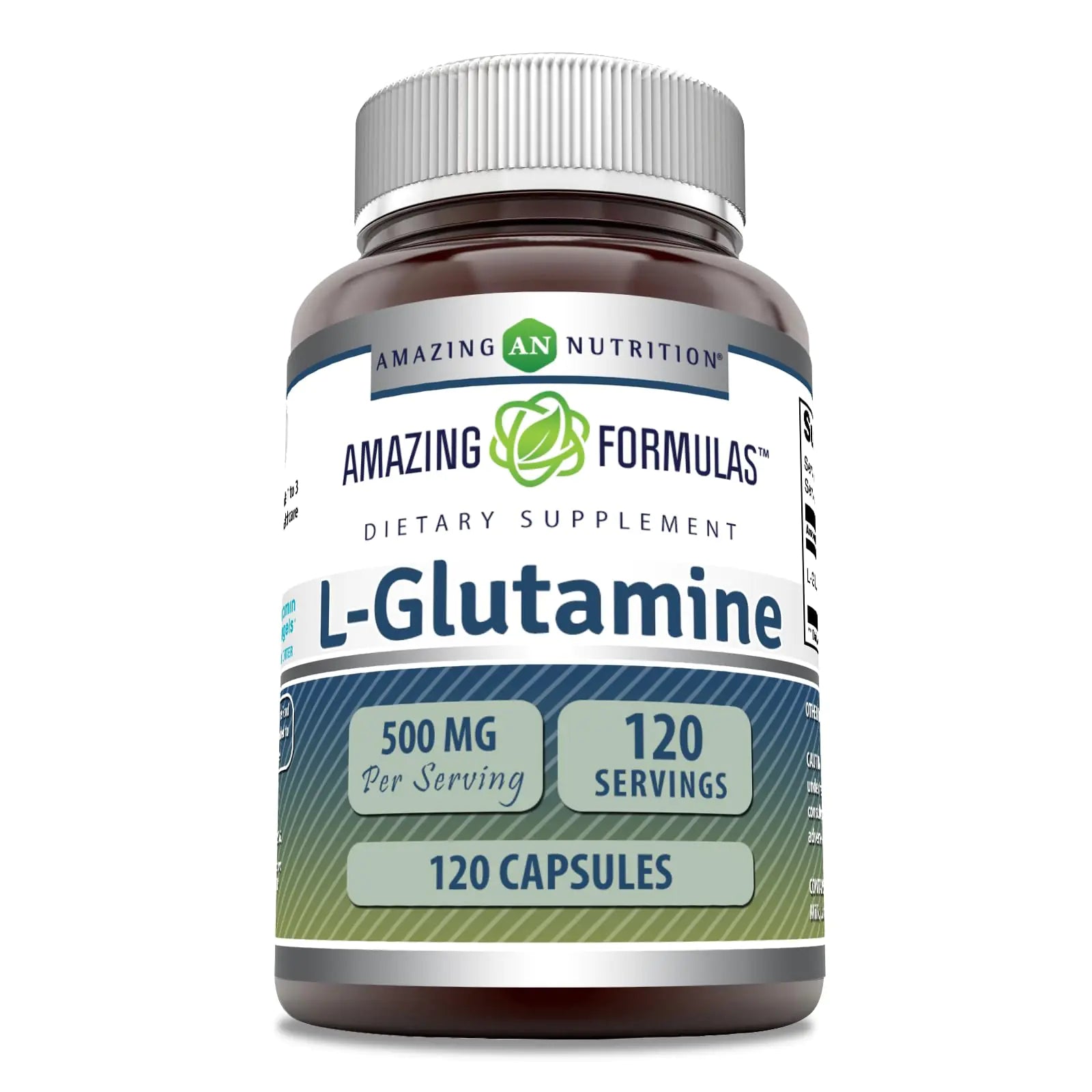 Amazing Formulas L-Glutamine Supplement | 500 Mg | 120 Capsules | Non-GMO | Gluten-Free | Made in USA