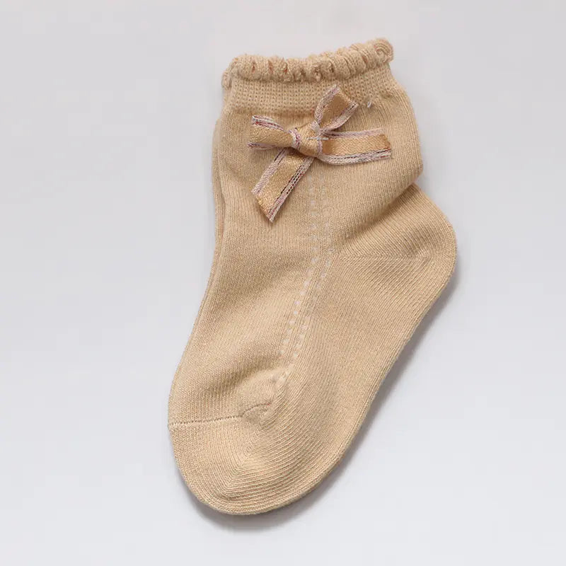 Trendy Children's Fashion Bow Dance Socks