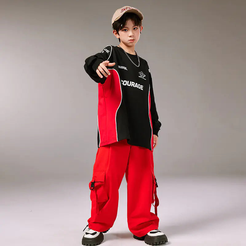 Kids Hip-Hop Dance Outfit for Boys and Girls Set