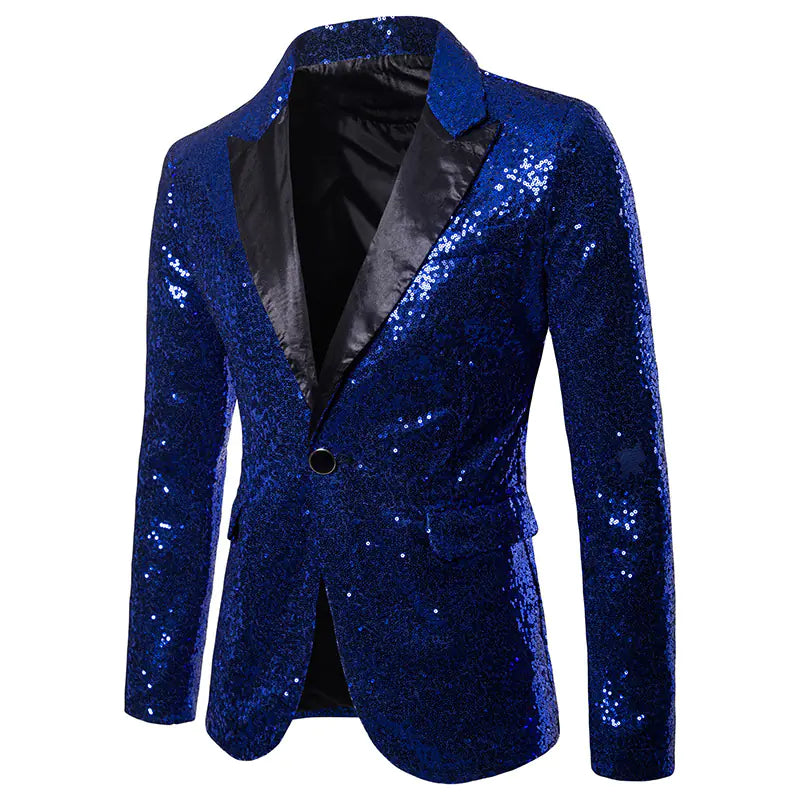 Korean Sequin Suit for Men - Evening Tailcoat Jacket