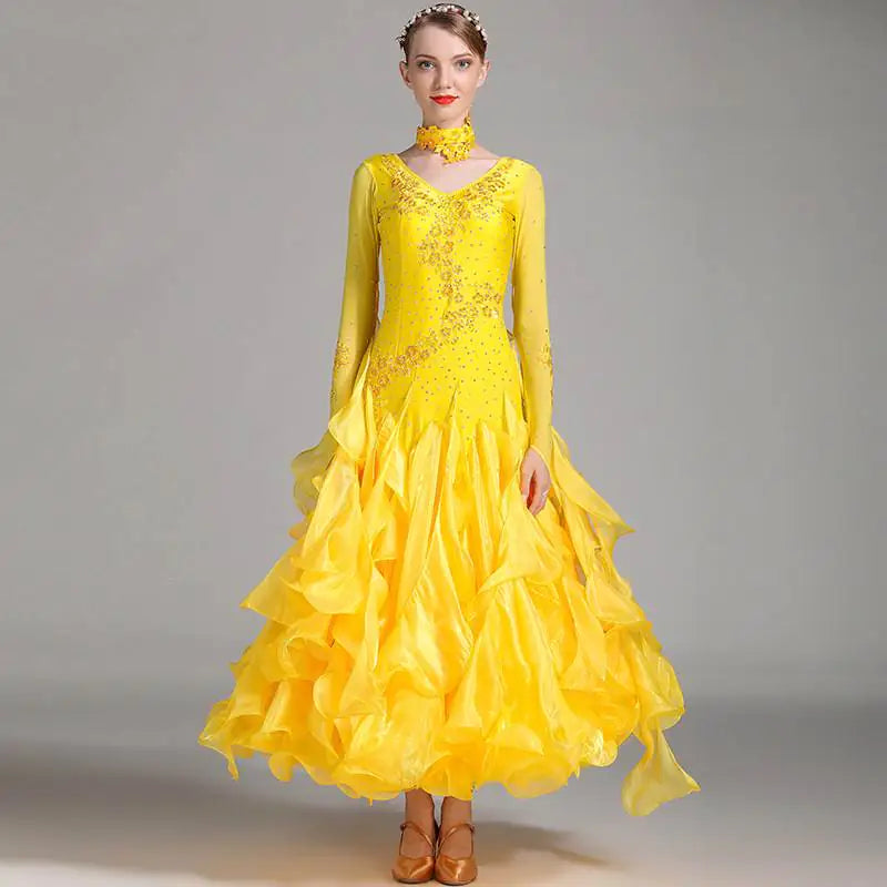 Elin Feir Modern Dance Dress with Rhinestones 7001
