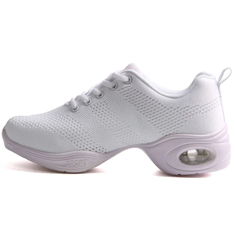 Red Flyknit Jazz Dance Shoes for Adult Women