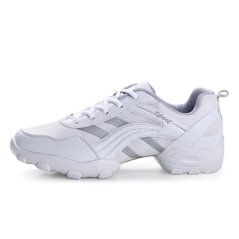 Breathable Soft Sole Dance Shoes for Men (White)