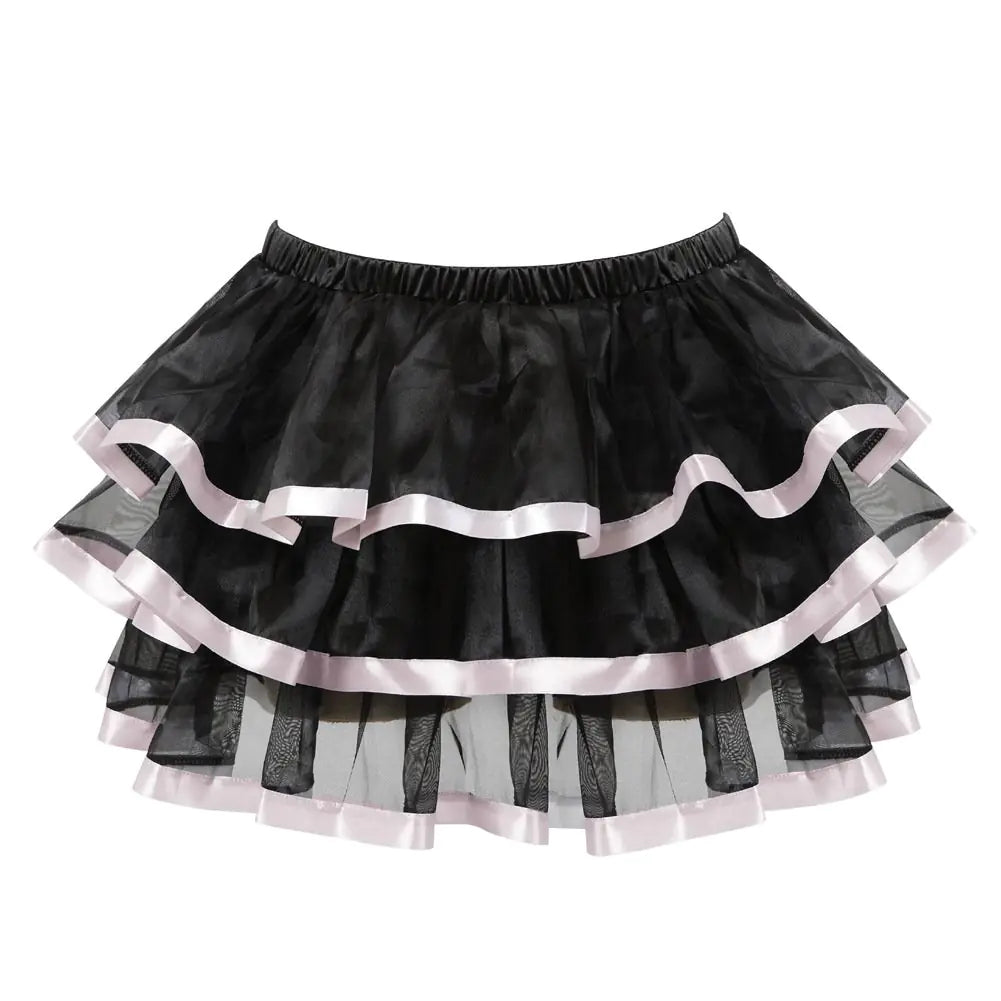 Corset with Tutu Mini Dance Skirt Lingerie Outfit