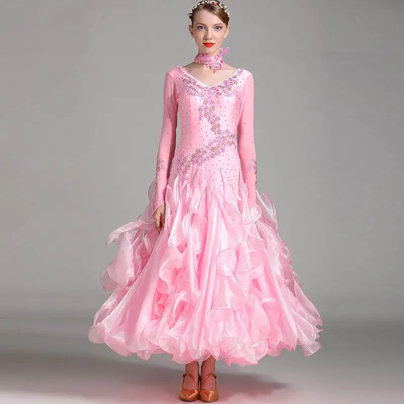Elin Feir Modern Dance Dress with Rhinestones 7001