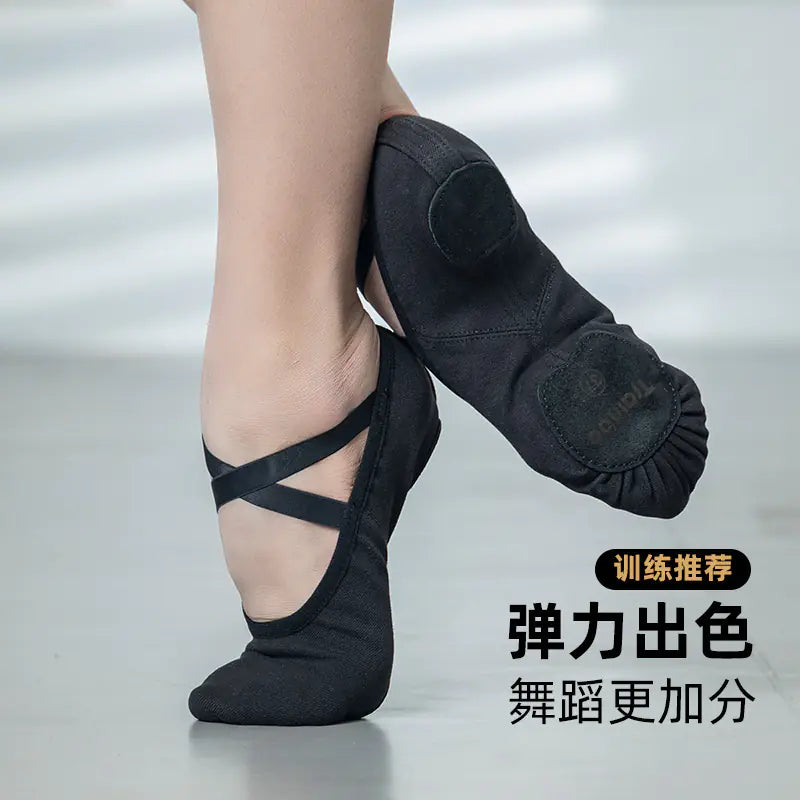 Elastic Cloth Dance Shoes for Girls - Ballet Soft Sole