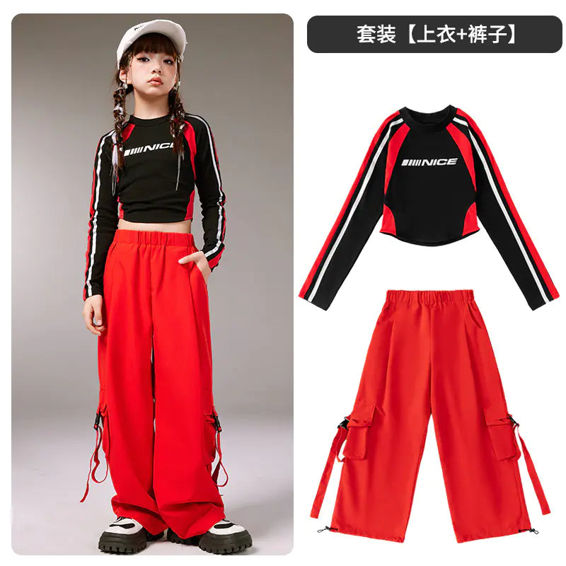 Kids Hip-Hop Dance Outfit for Boys and Girls Set