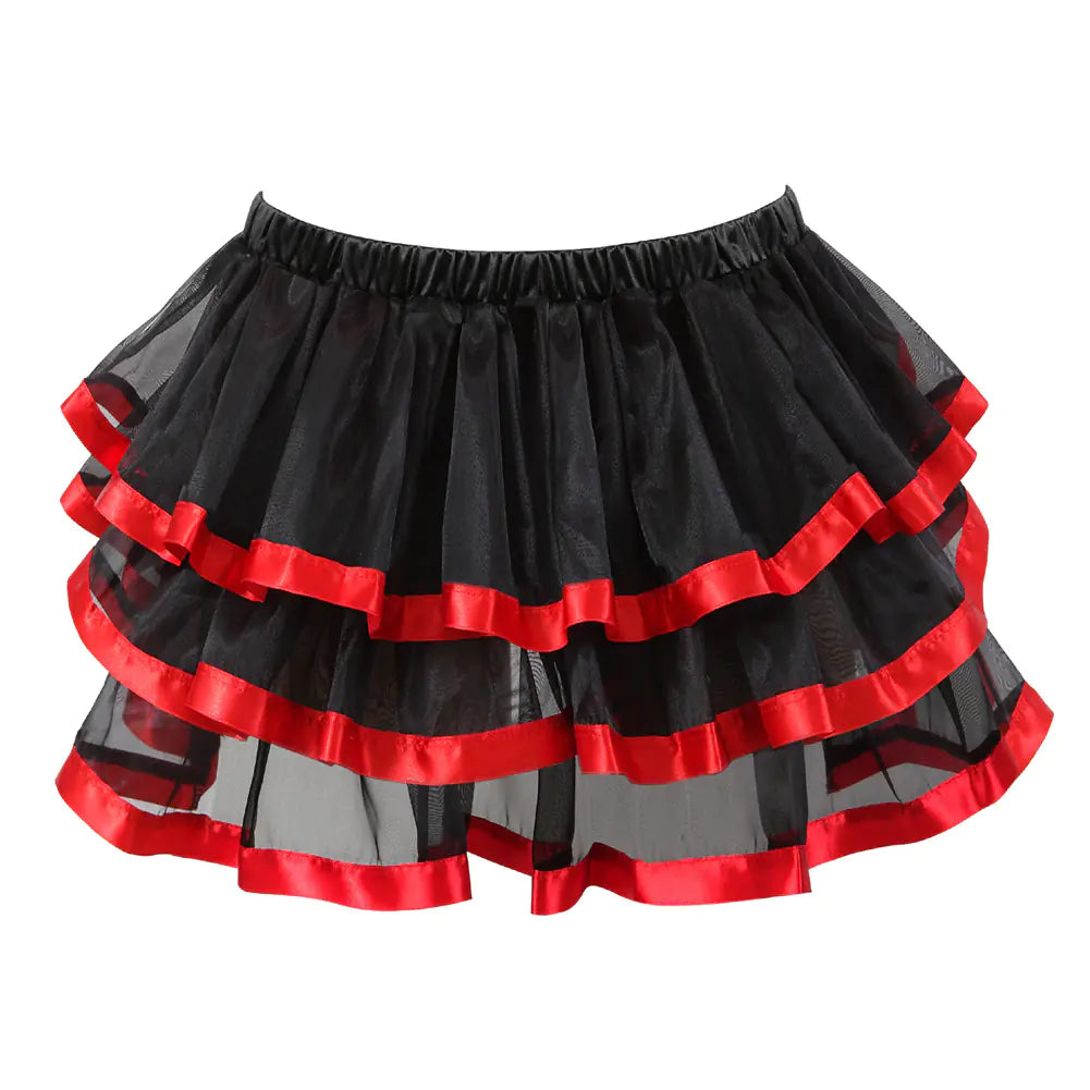 Corset with Tutu Mini Dance Skirt Lingerie Outfit