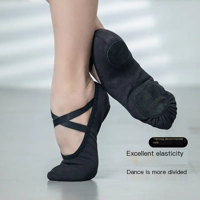 Elastic Cloth Dance Shoes for Girls - Ballet Soft Sole