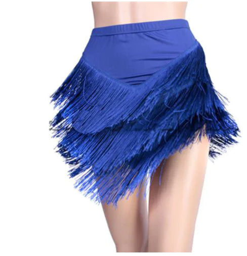 Fringed Short Skirt for Adult Square Dance Outfit
