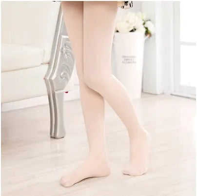 80D Velvet Dance Tights for Kids' Ballet Performance