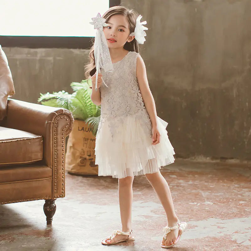 2020 Summer Children's Lace Princess Dress for Dance