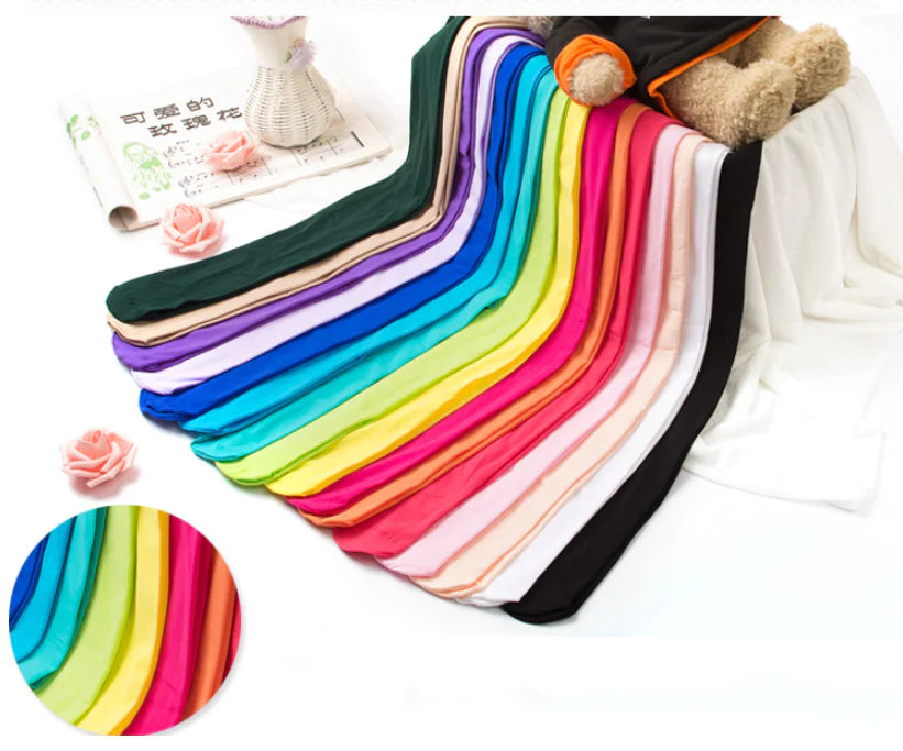 80D Velvet Dance Tights for Kids' Ballet Performance