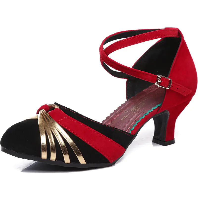 New Latin Dance Shoes for Women - Mid-High Heel Summer