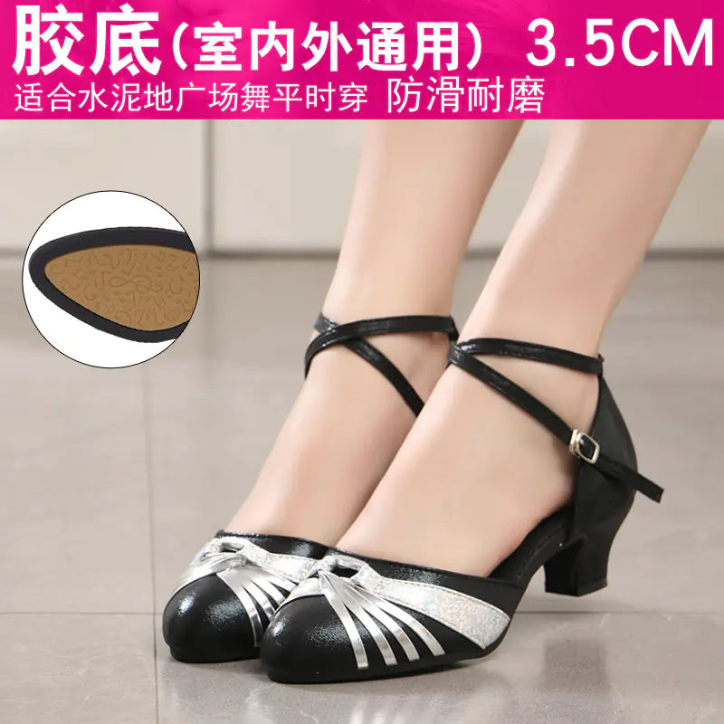 New Latin Dance Shoes for Women - Mid-High Heel Summer