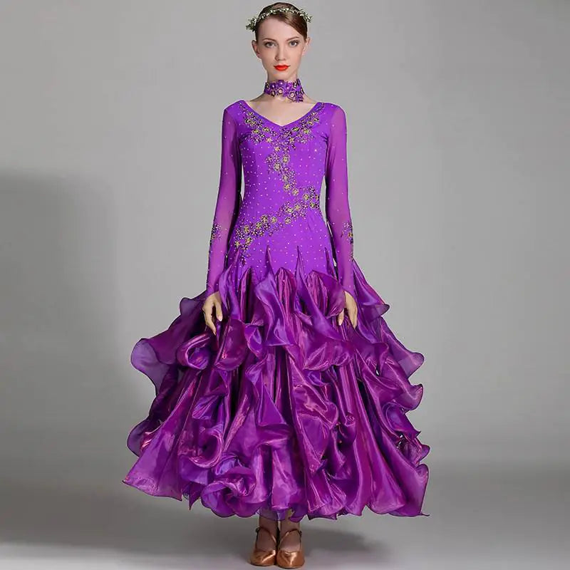 Elin Feir Modern Dance Dress with Rhinestones 7001