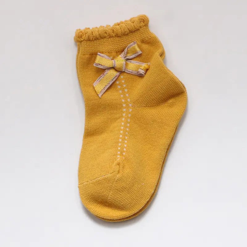 Trendy Children's Fashion Bow Dance Socks