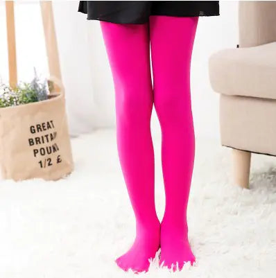 80D Velvet Dance Tights for Kids' Ballet Performance