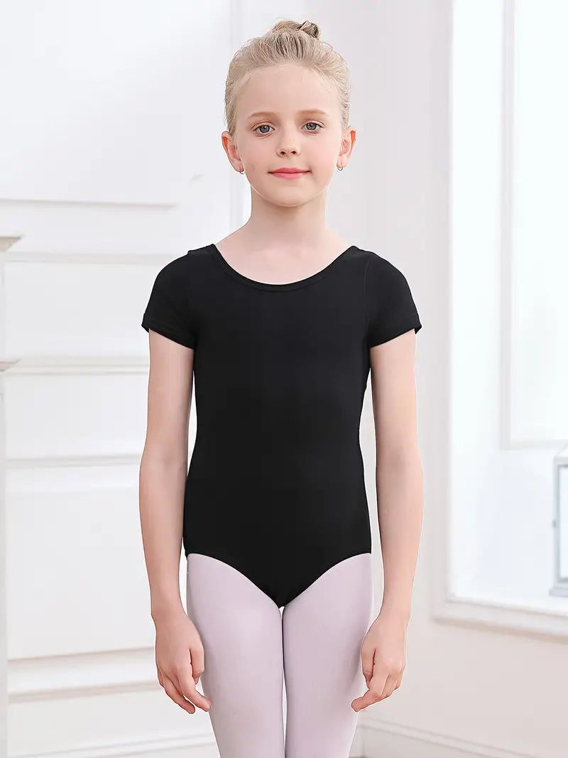 Girls' Summer Ballet Dance Dress with Skirt