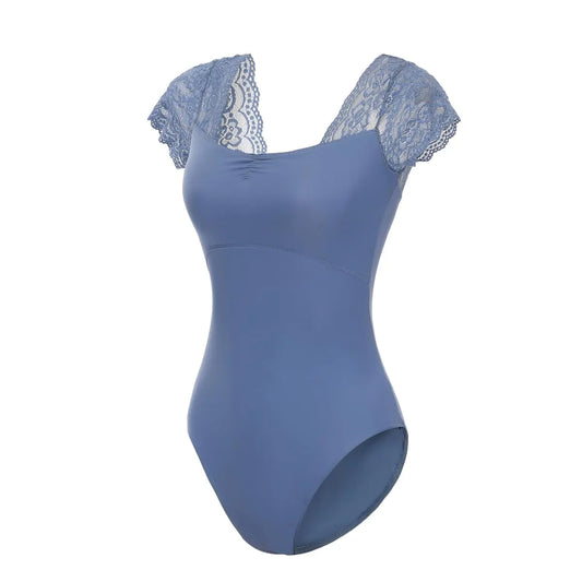 Lanbodance Womens Short Sleeve Leotard for Ballet Ballerina Dance Costume