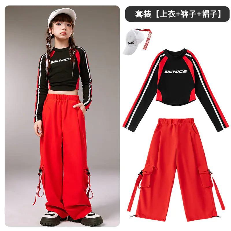 Kids Hip-Hop Dance Outfit for Boys and Girls Set