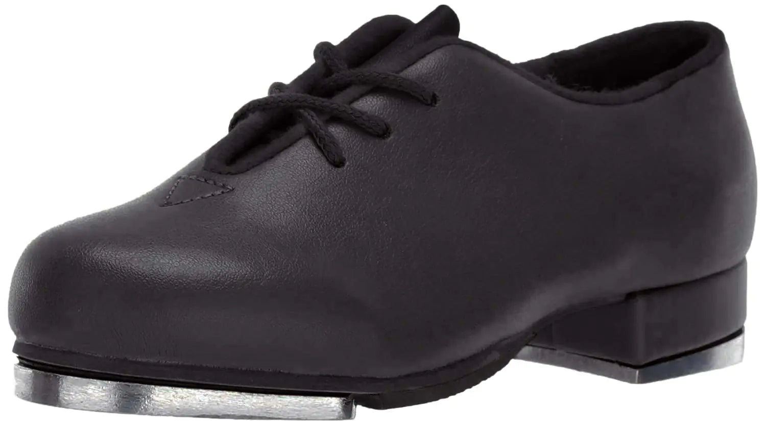 Leo Baby-Girls Jazz TAP Dance Shoe Black 10 Medium US Toddler