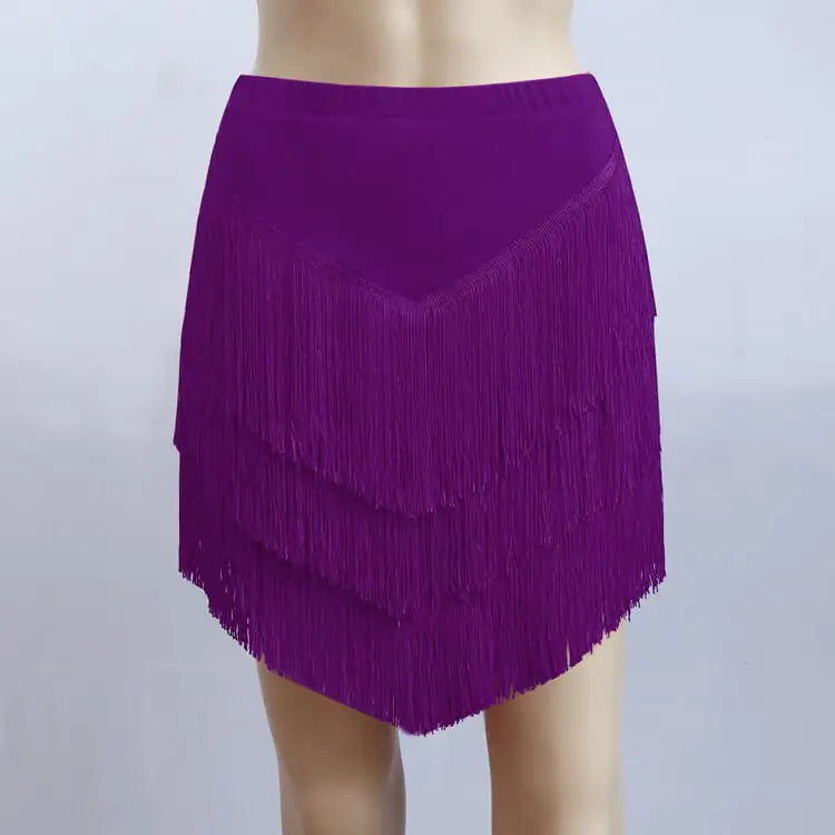 Adult Latin Dance Skirt for Performances and Practice