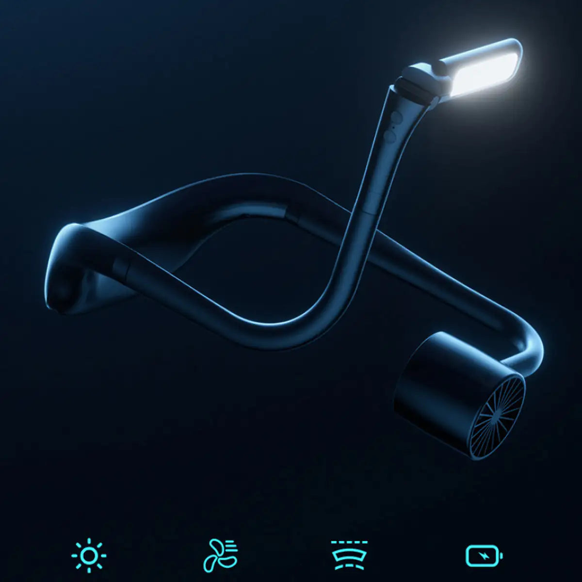 No Sweat Neck Fan With Light