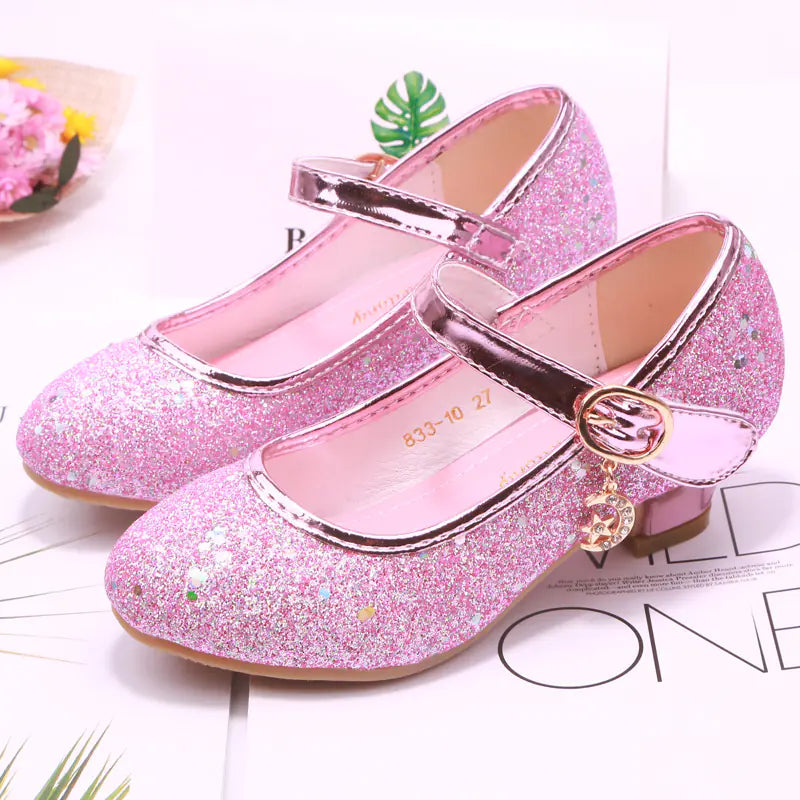 Four Seasons Girls High Heel Dance Performance Shoes