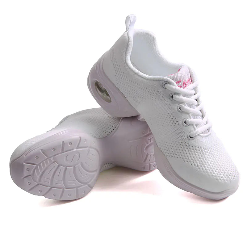 Red Flyknit Jazz Dance Shoes for Adult Women