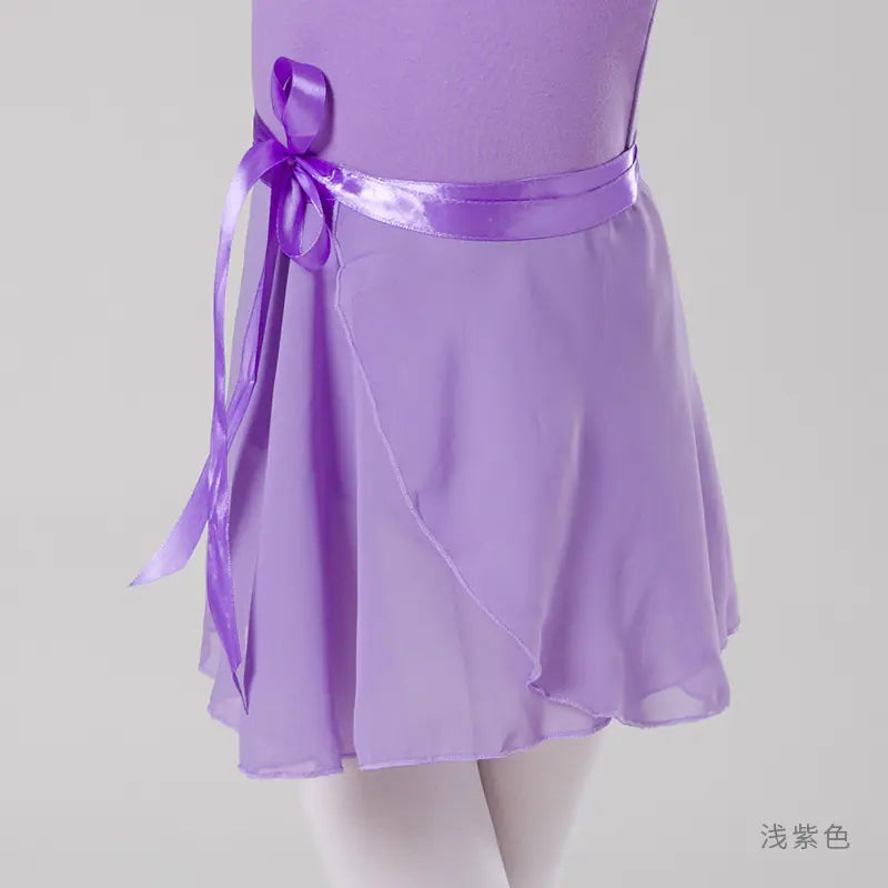 Children's Summer Chiffon Lace-up Dance Skirt