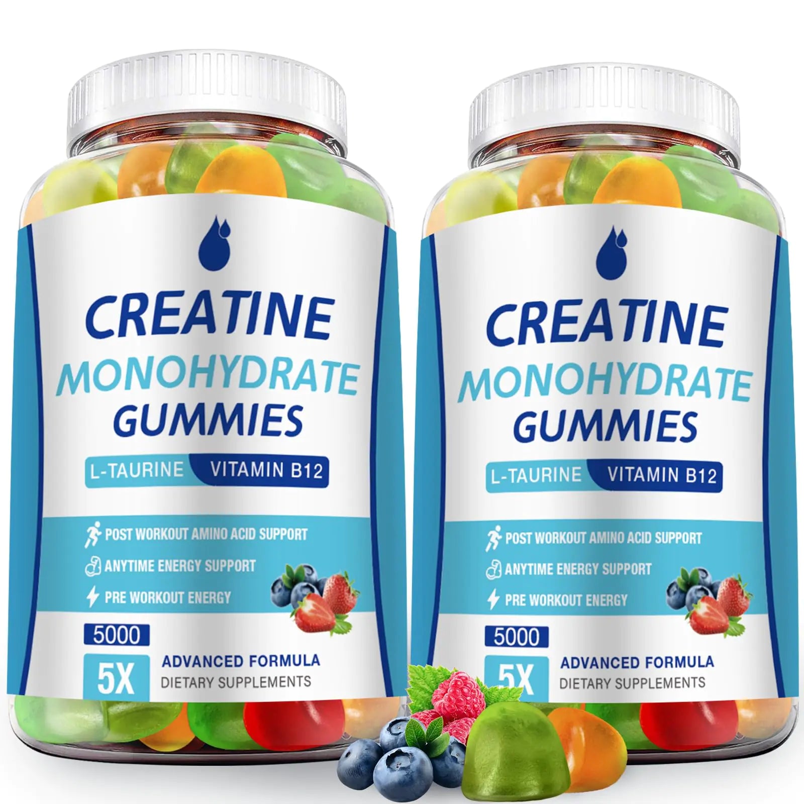 MaxHemp Creatine Monohydrate Gummies 5g Creatine Monohydrate per Serving Sugar Free Vegan