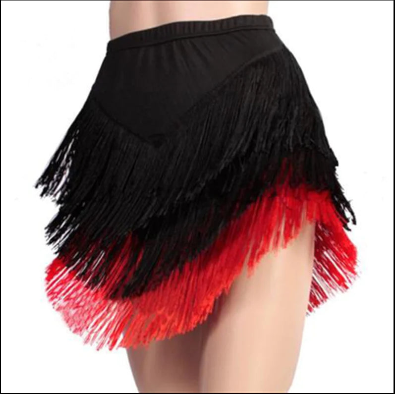 Fringed Short Skirt for Adult Square Dance Outfit