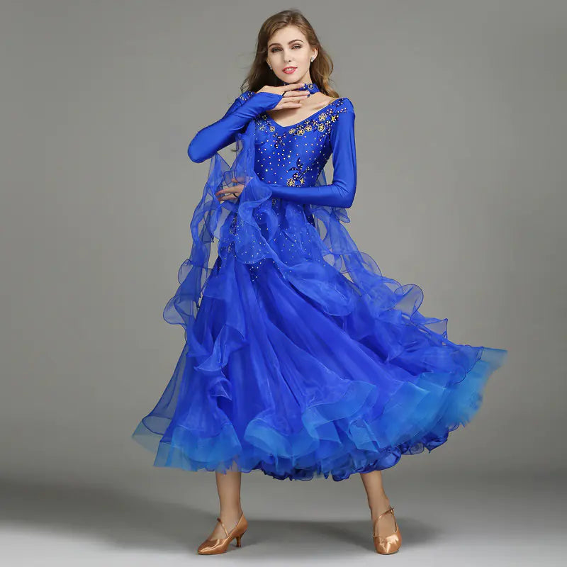 Elin Feir Modern Dance Dress with Rhinestones 7001