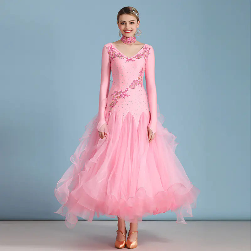 Elin Feir Modern Dance Dress with Rhinestones 7001