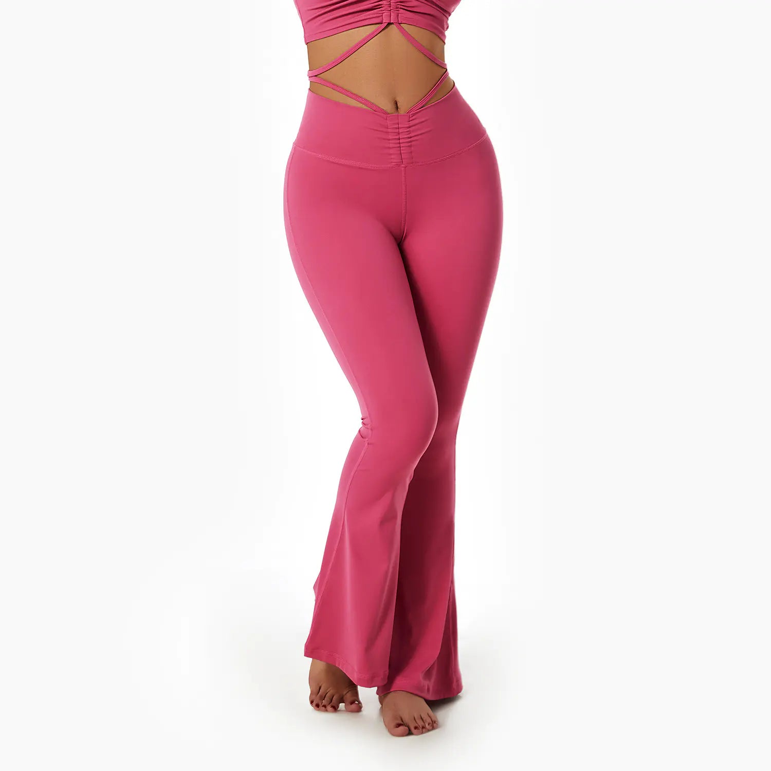 High Waist Flared Pants for Fitness and Dance