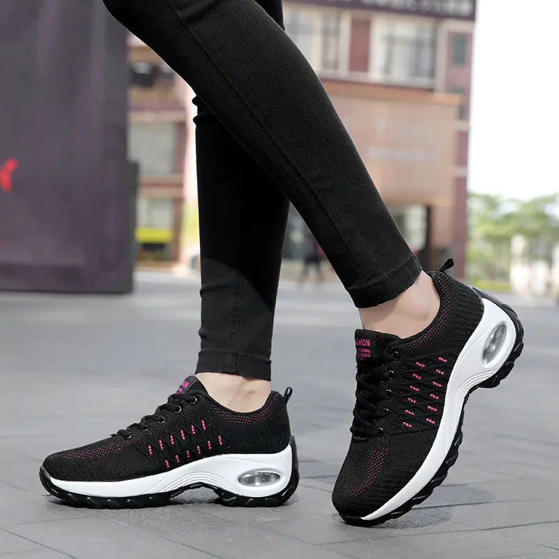 Breathable Women's Dance Shoes with Thick Soles