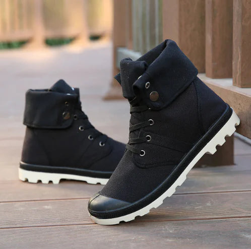 Men's High-Top Canvas Sneakers for Street Dance