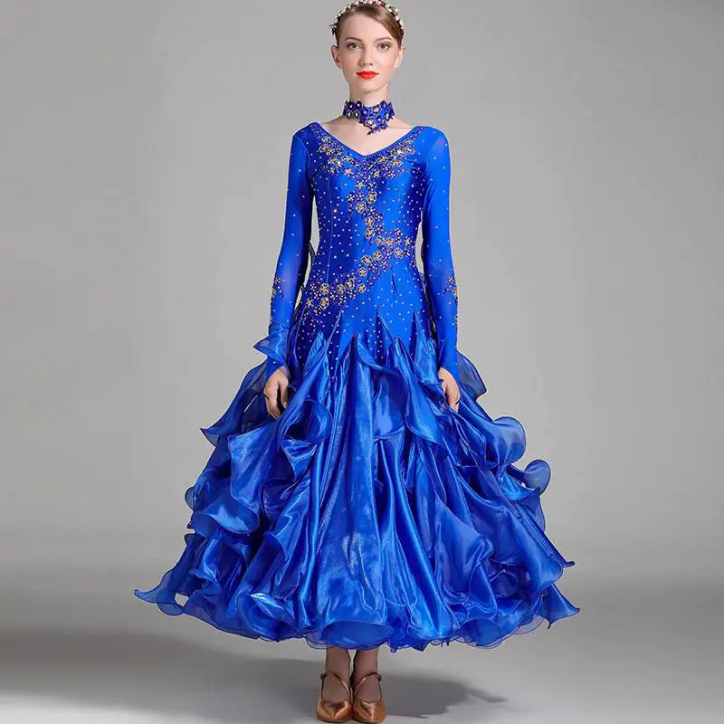 Elin Feir Modern Dance Dress with Rhinestones 7001