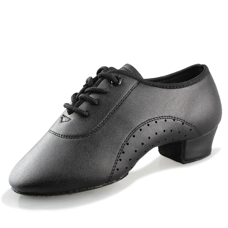Children's Latin Dance Shoes for Boys with Middle Heel