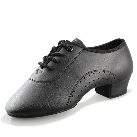 Children's Latin Dance Shoes for Boys with Middle Heel