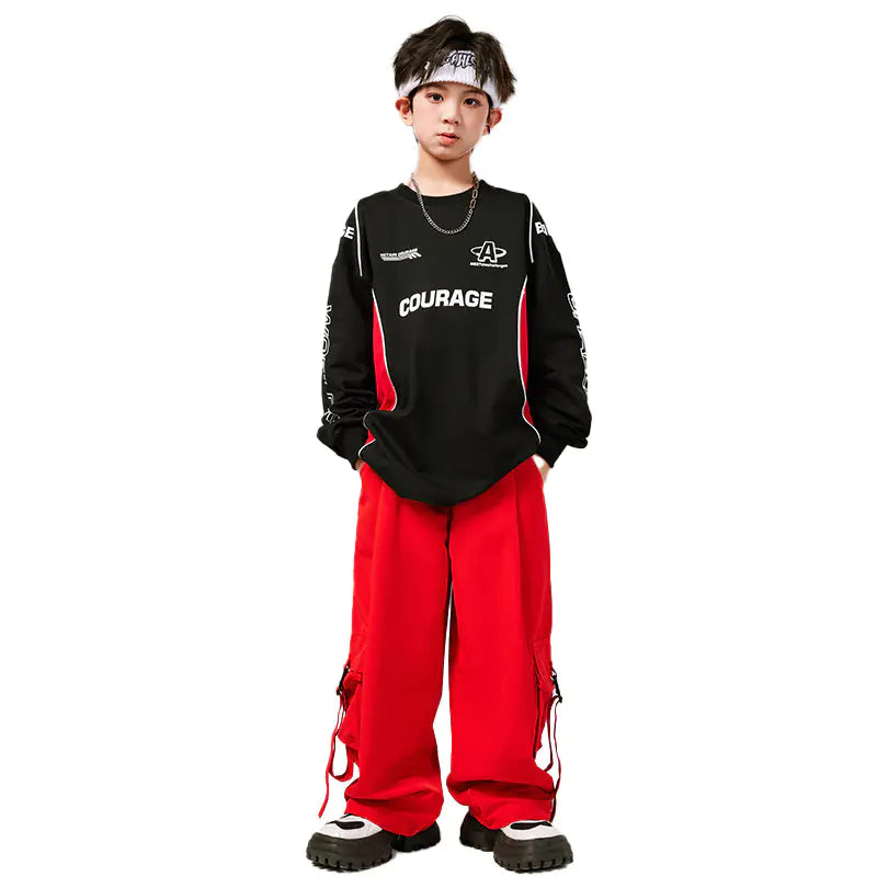 Kids Hip-Hop Dance Outfit for Boys and Girls Set
