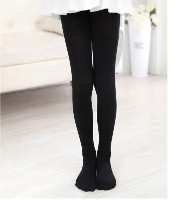 80D Velvet Dance Tights for Kids' Ballet Performance