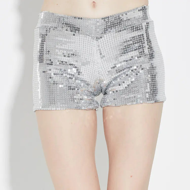 Stretchy Sequined Shorts for Adult Jazz Dance Performances