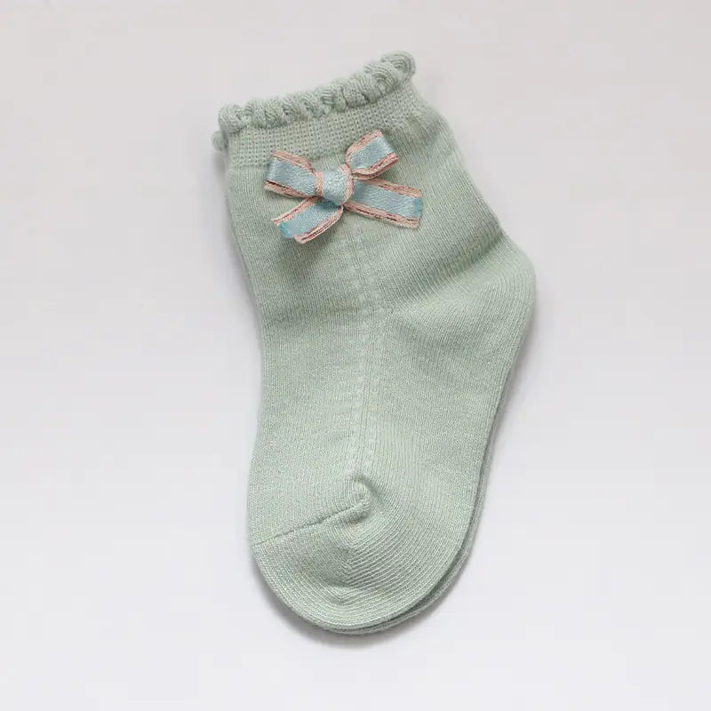 Trendy Children's Fashion Bow Dance Socks