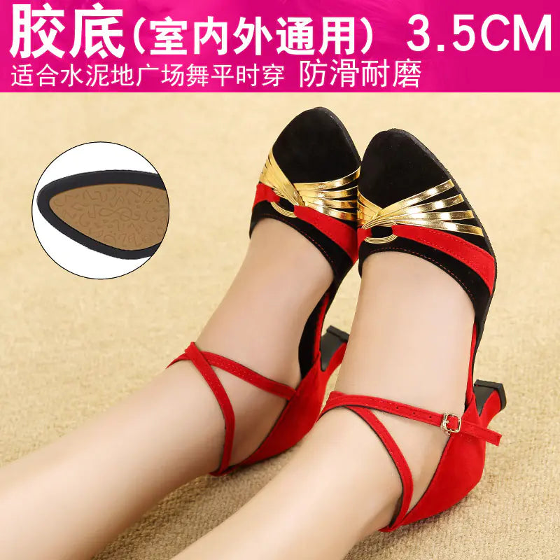 New Latin Dance Shoes for Women - Mid-High Heel Summer