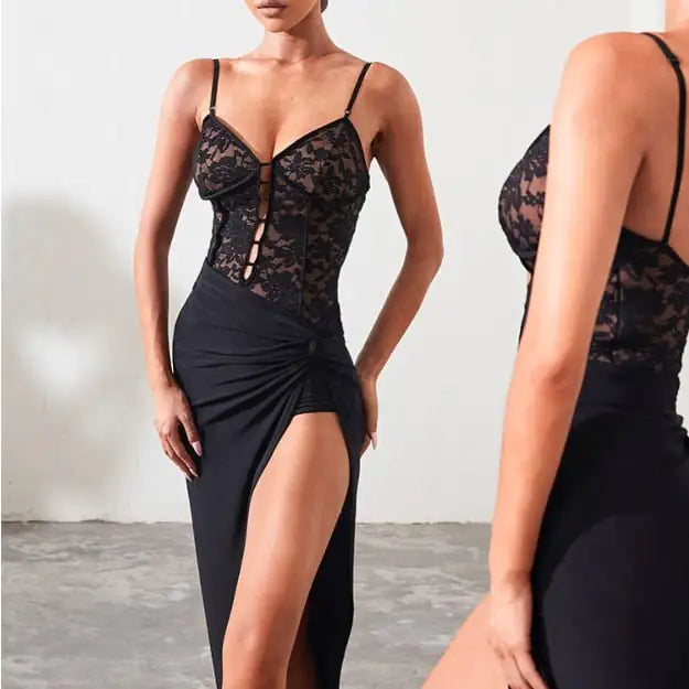 High Waist Knotted Latin Dance Dress for Women